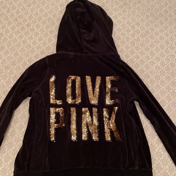 PINK Victoria's Secret Jackets & Blazers - PINK Velour Zip-Up